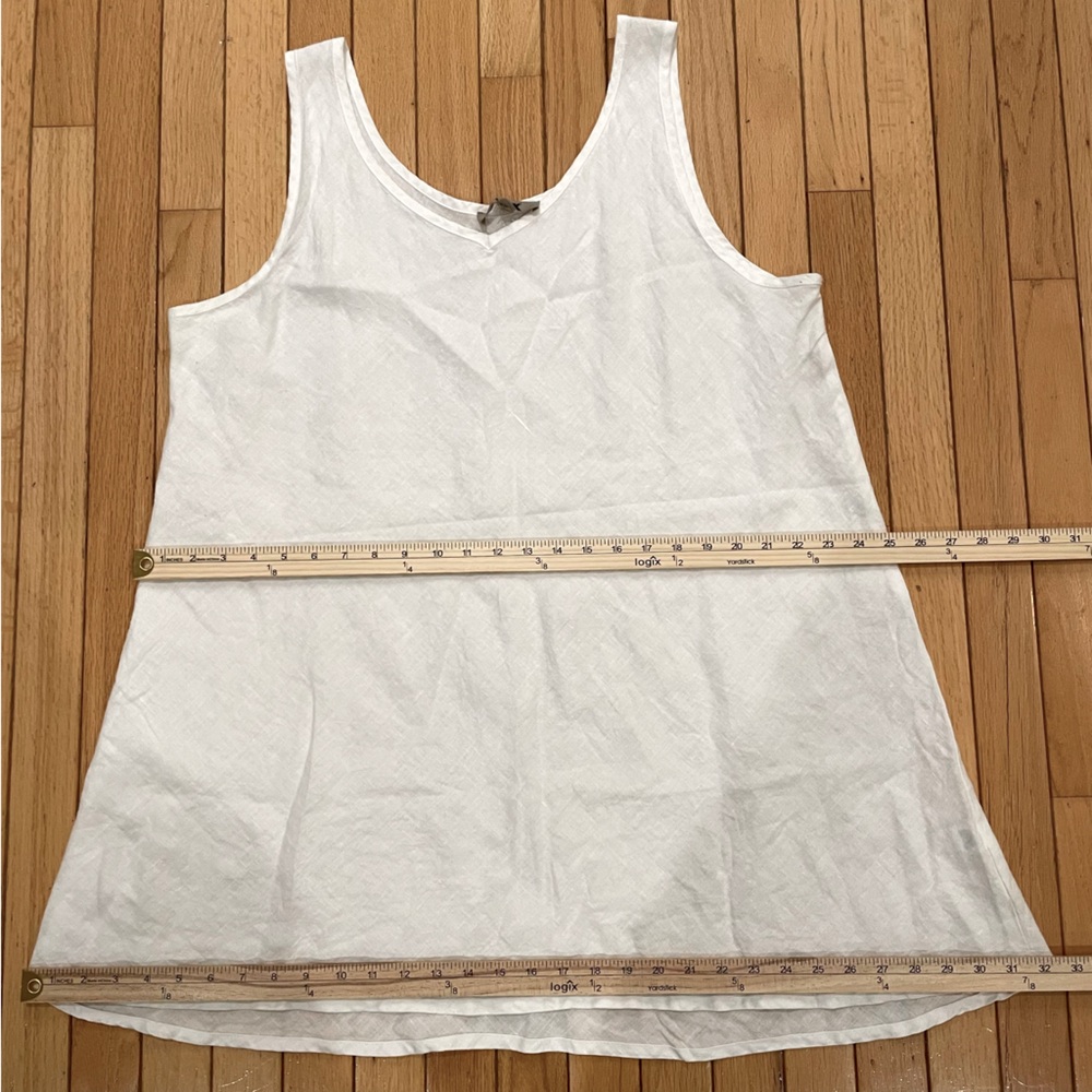 FLAX Linen Short Dress Woman Size Large - Picture 5 of 6